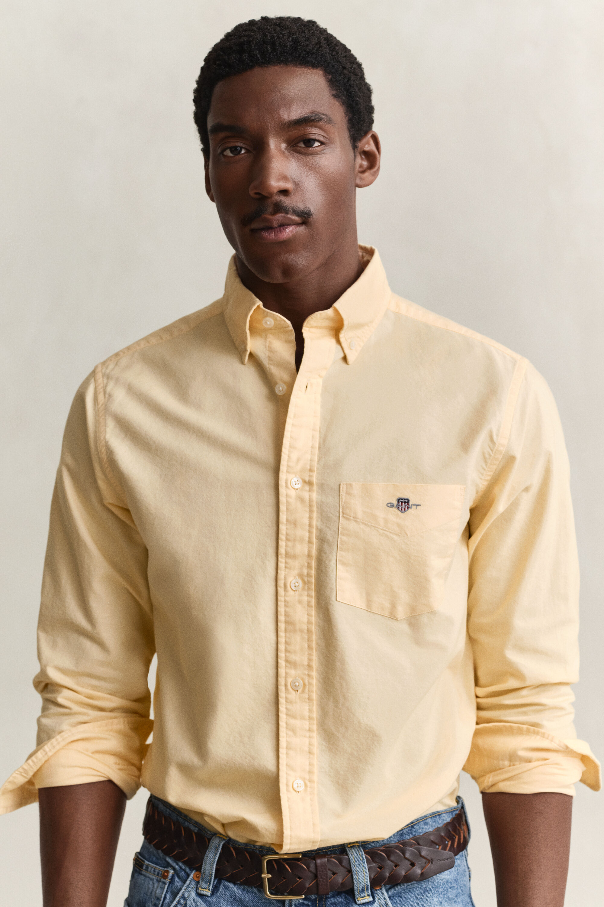 Chemise coupe regular en coton Oxford classique
