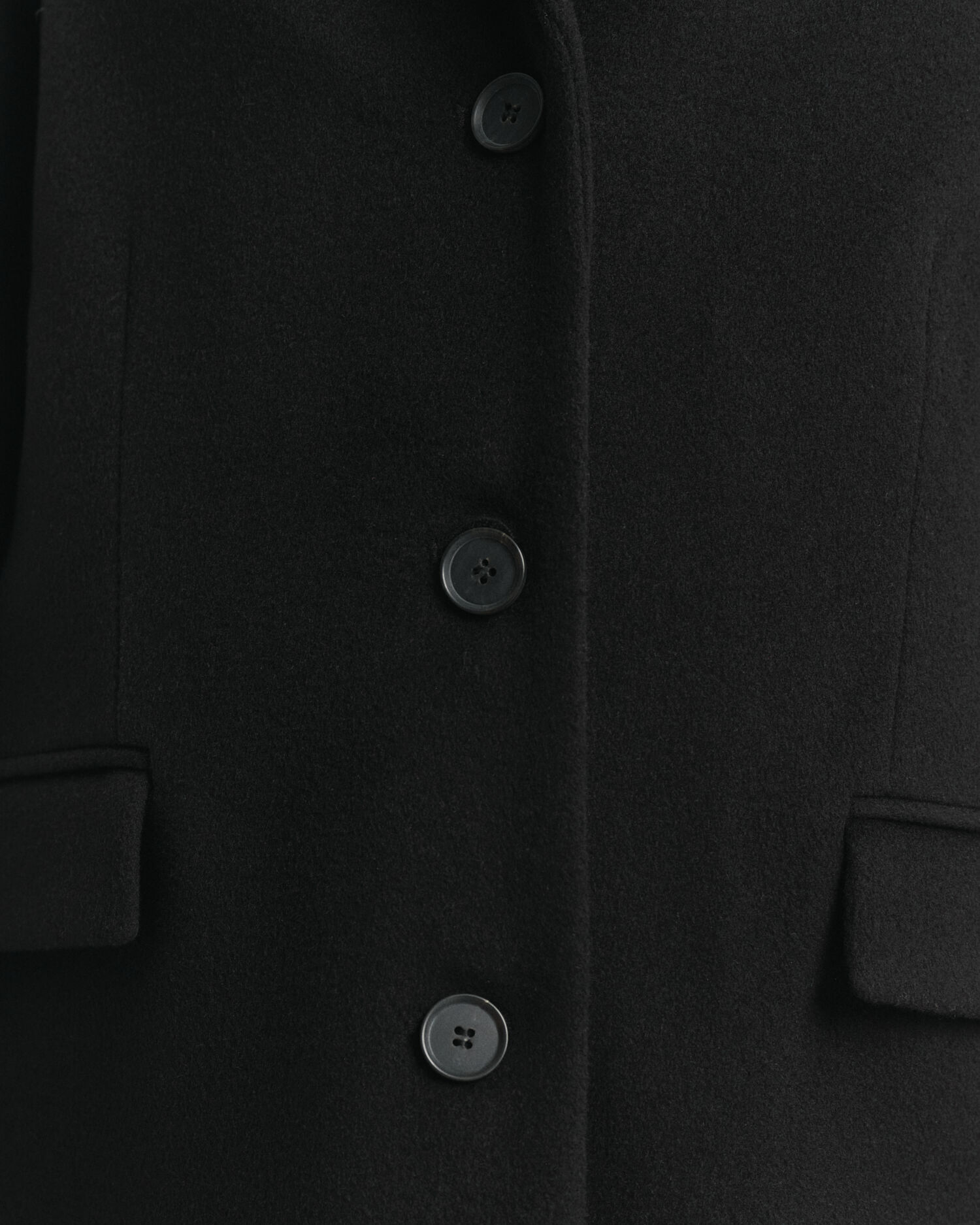 Manteau ajusté classique en laine mélangée