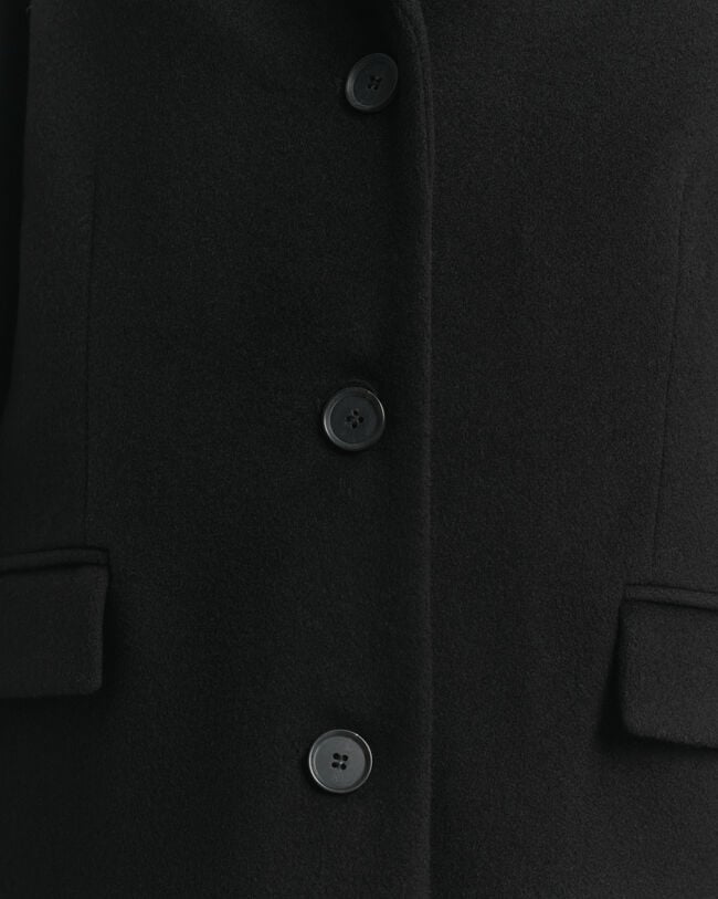 Manteau ajusté classique en laine mélangée