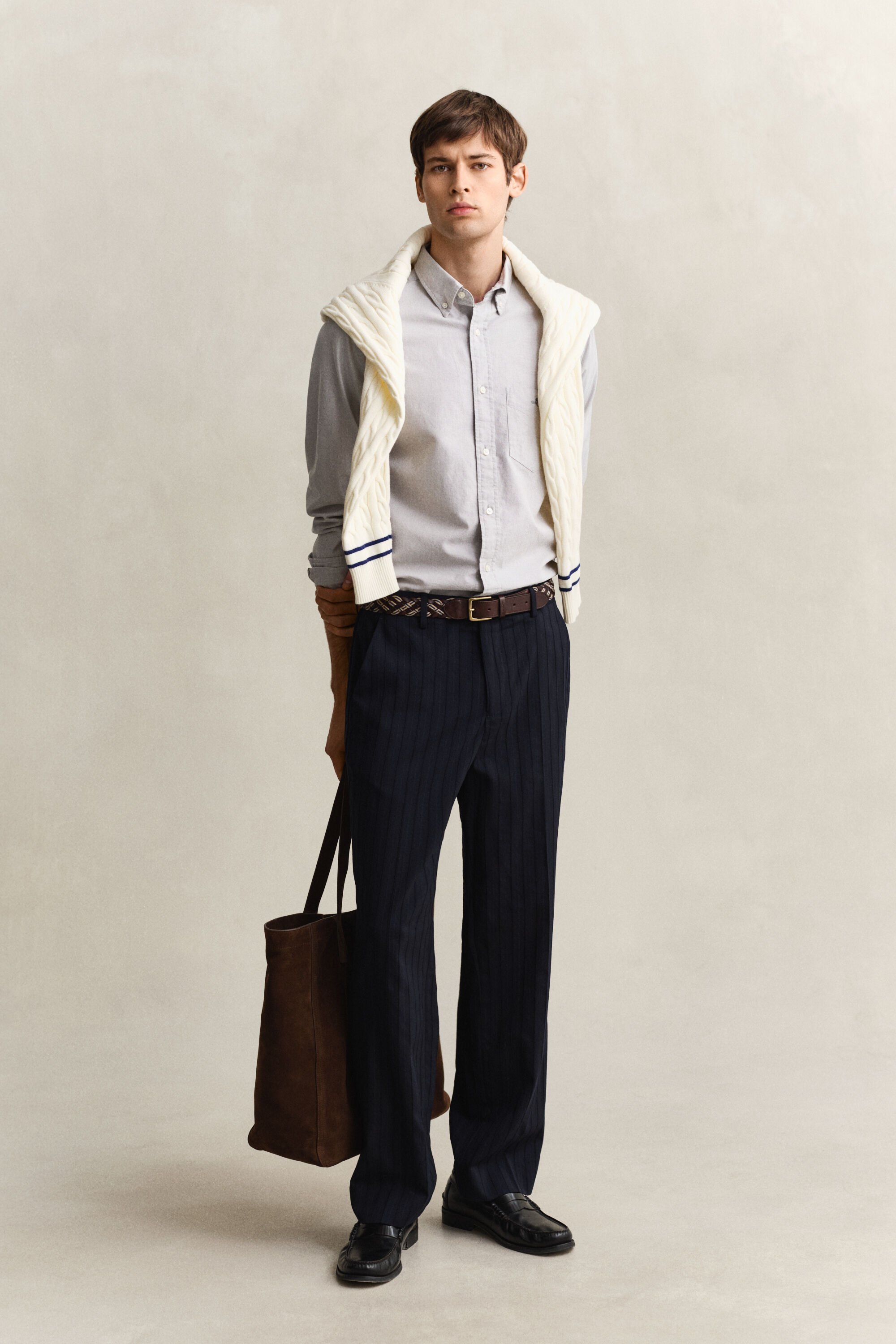 Chemise coupe regular en coton Oxford classique