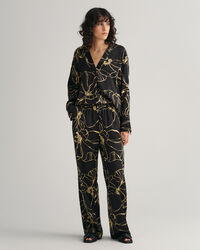 Pantalon &agrave; motif Line Drawing Pull-On