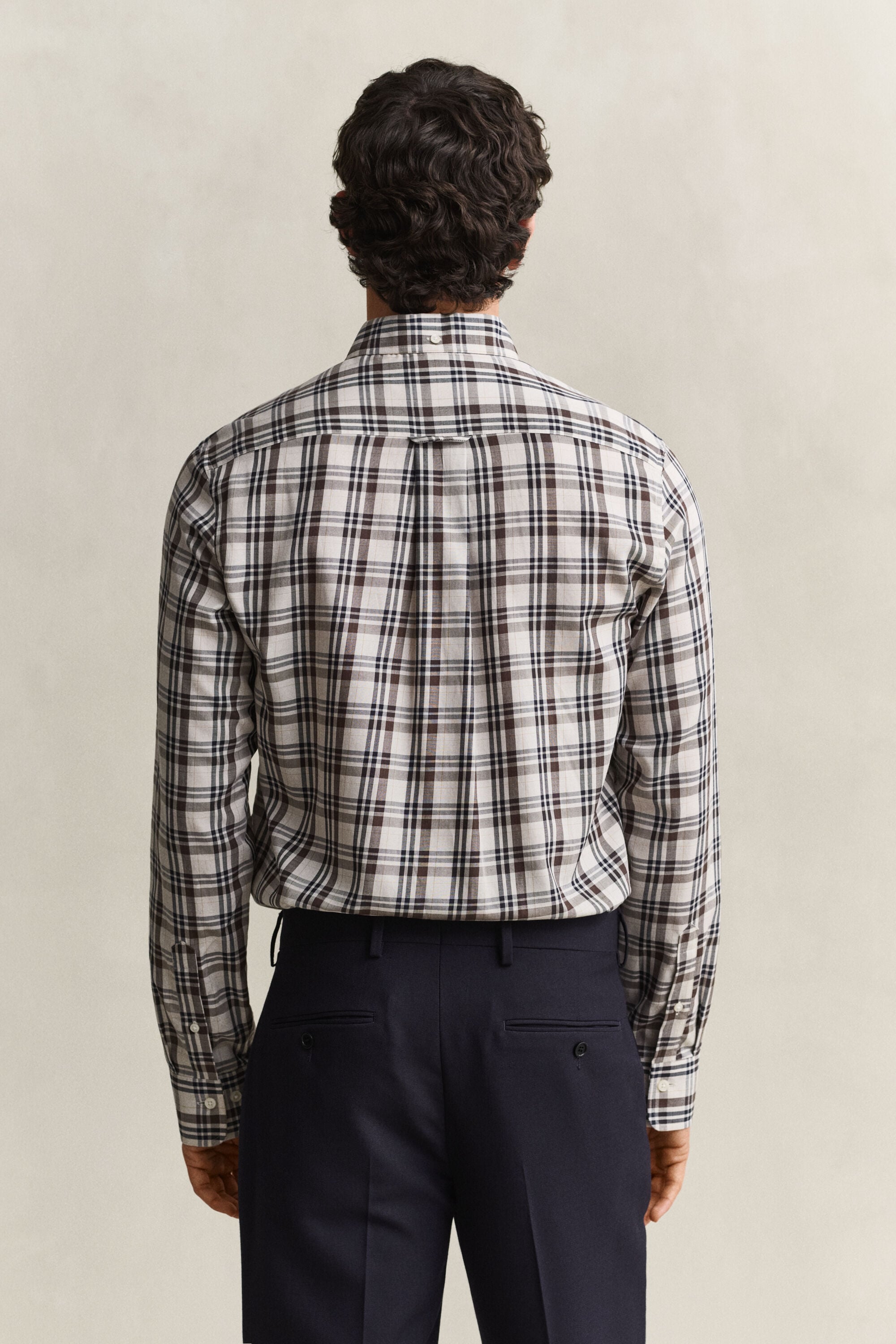 Chemise en sergé à carreaux
