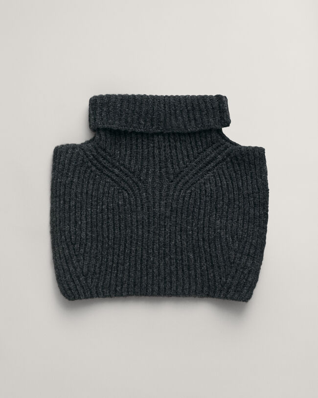 Pull sans manches en maille côtelée