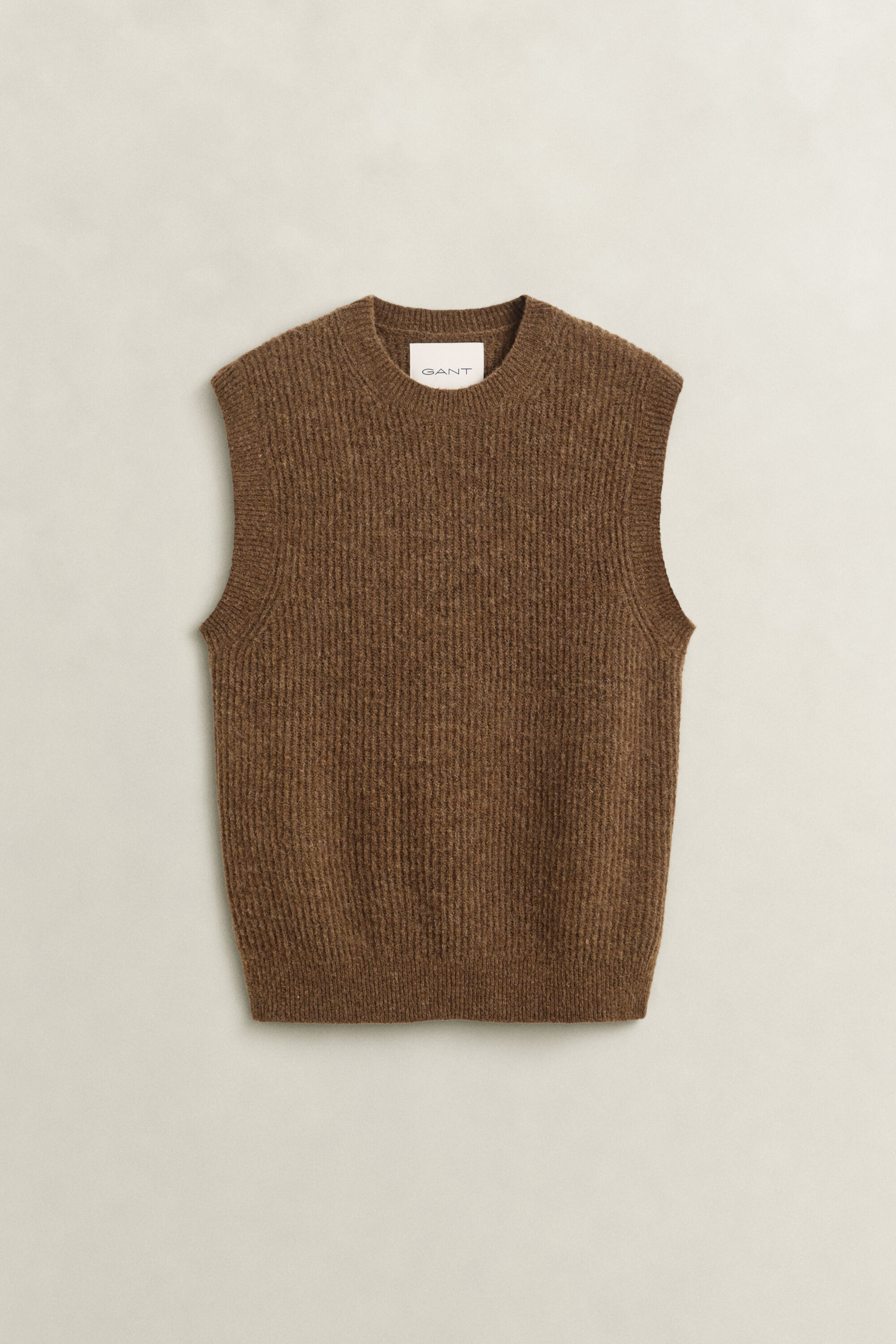 Pull sans manches en laine d’alpaga mélangée