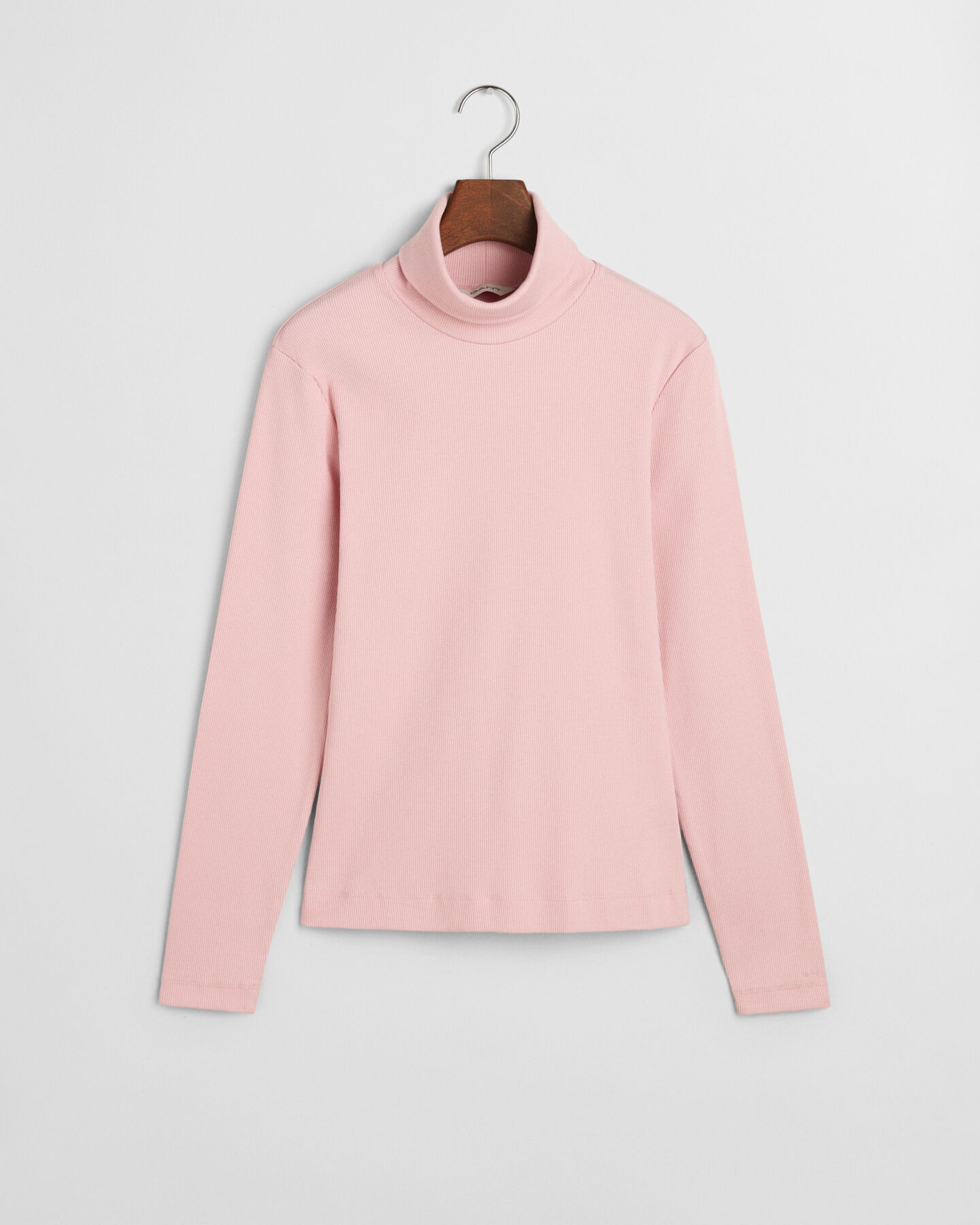 Haut col roulé côtelé à manches longues