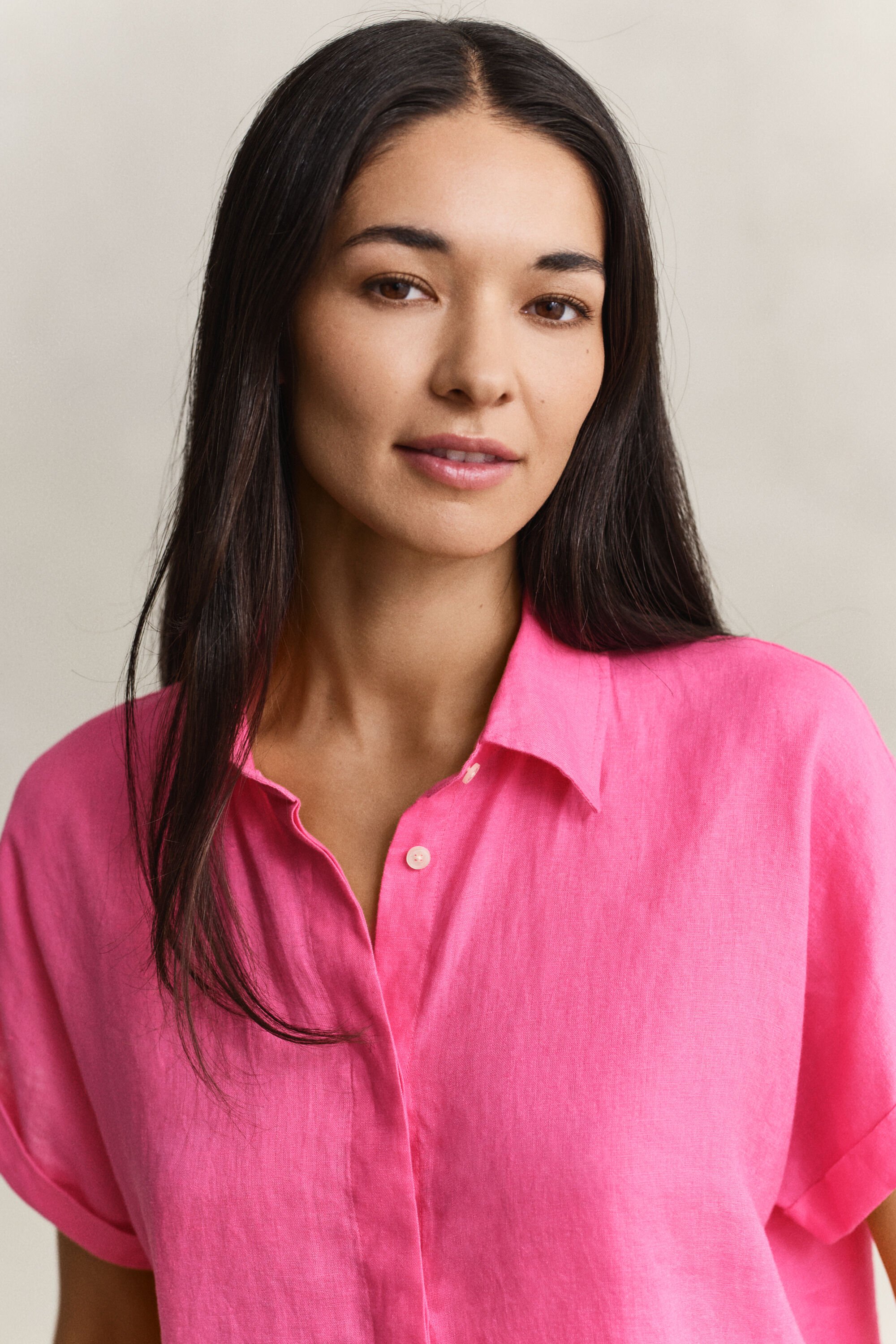 Chemise à mancherons en lin