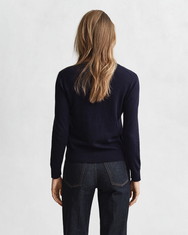 Cardigan col rond léger