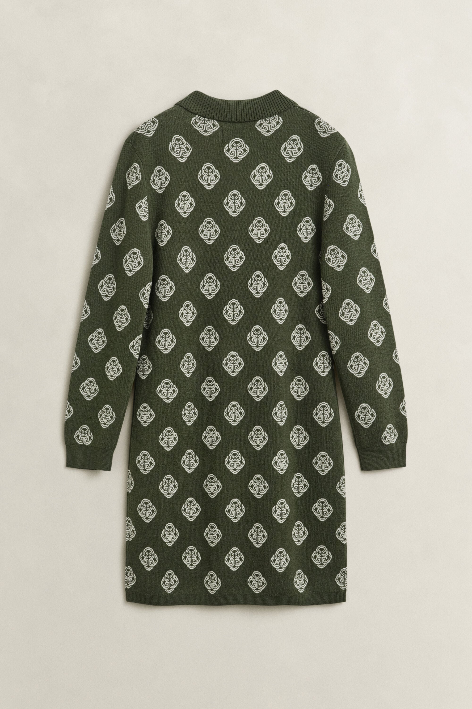 Robe polo en maille avec monogramme