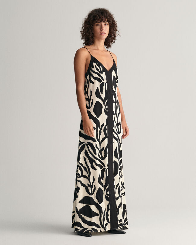 Robe &agrave; bretelles Palm Print