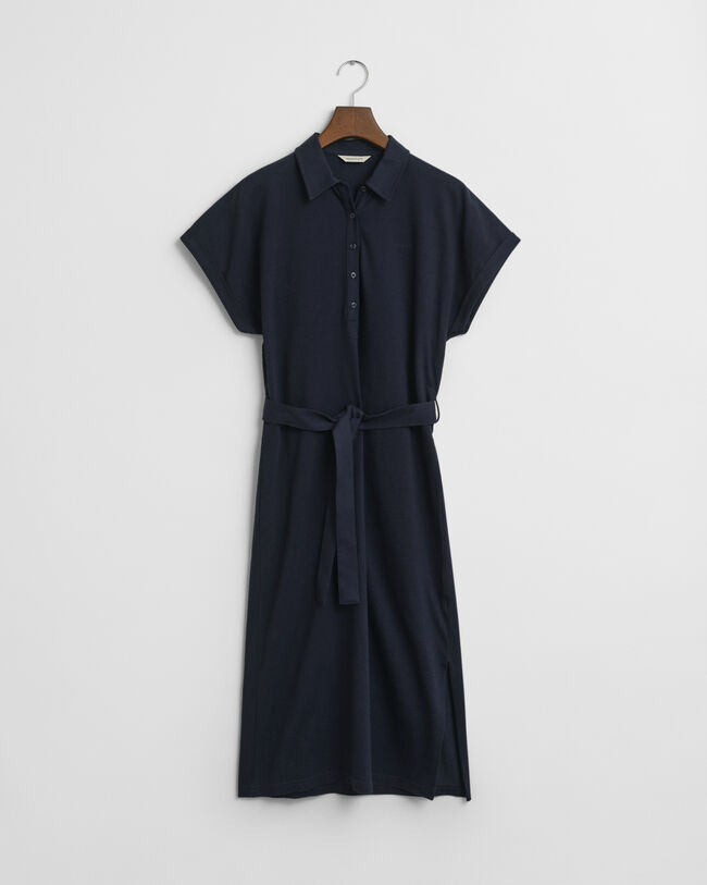 Robe polo en coton piqué