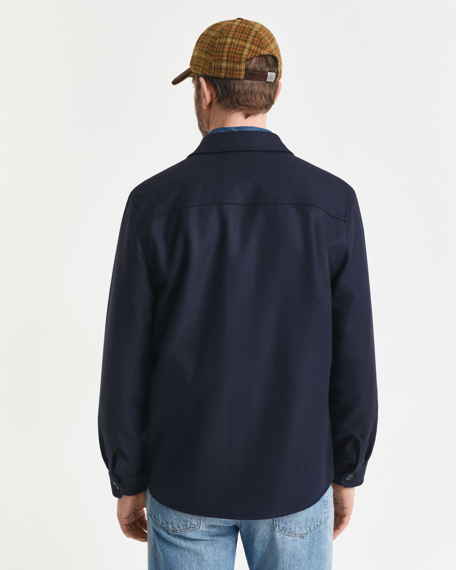 Surchemise coupe regular en laine mélangée