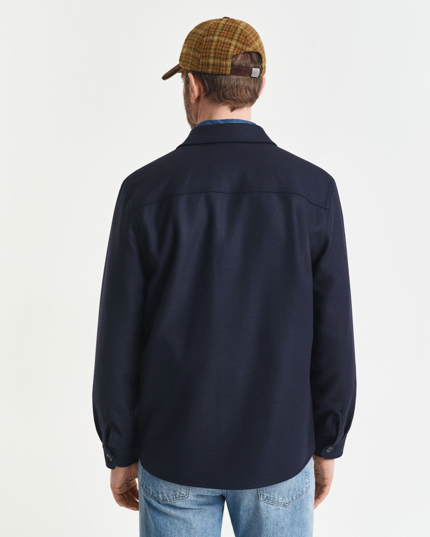 Surchemise coupe regular en laine mélangée