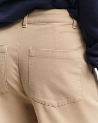 Pantalon court jambes larges en coton