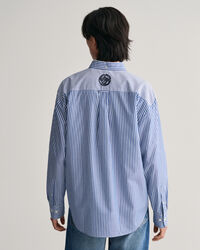 Chemise coupe d&eacute;contract&eacute;e en popeline Dragon Crest