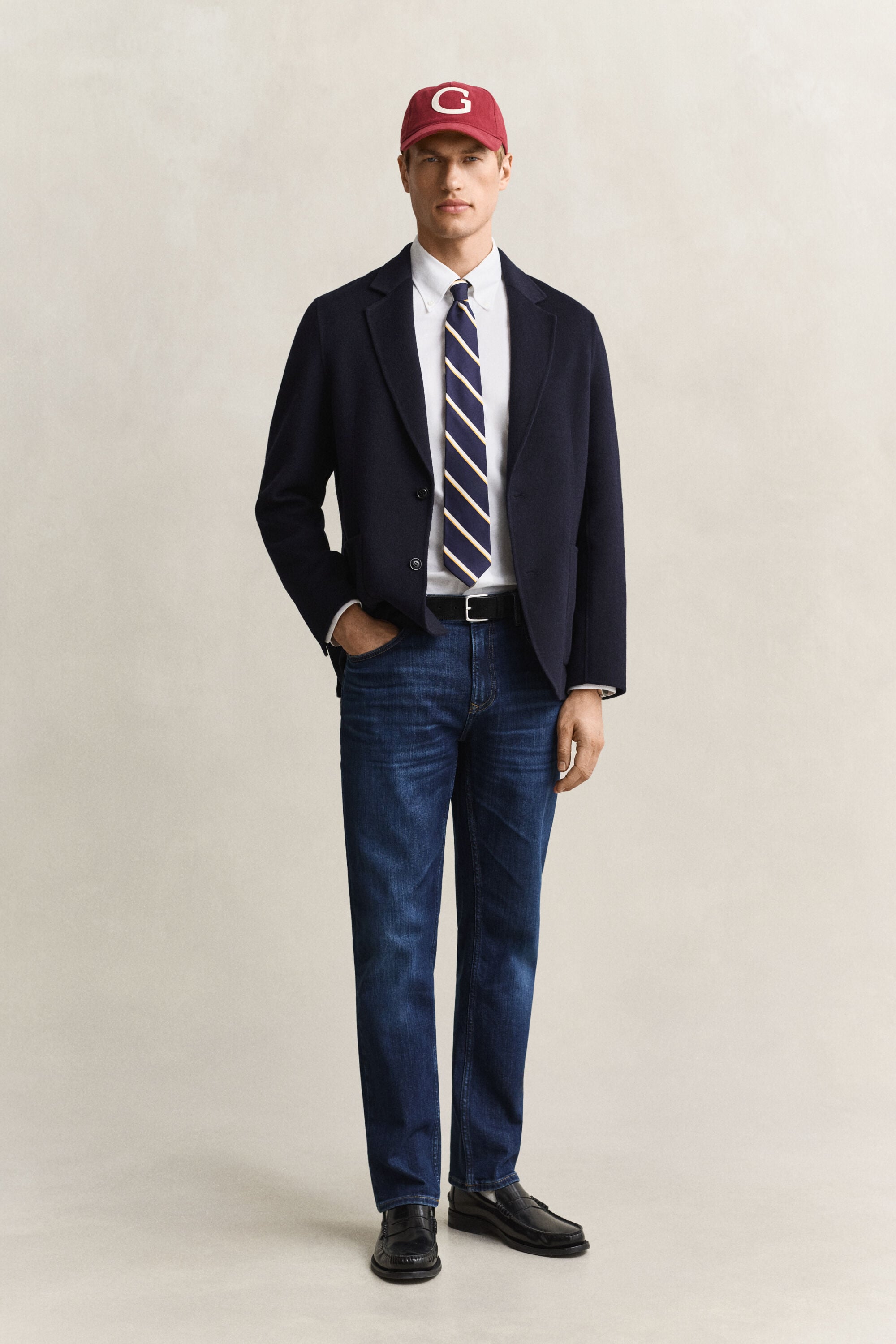 Veste blazer cousue main