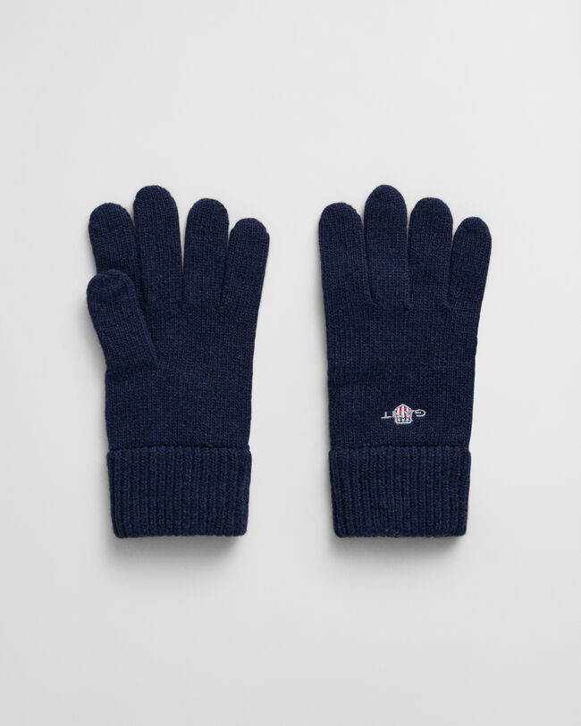 Gants en laine avec écusson