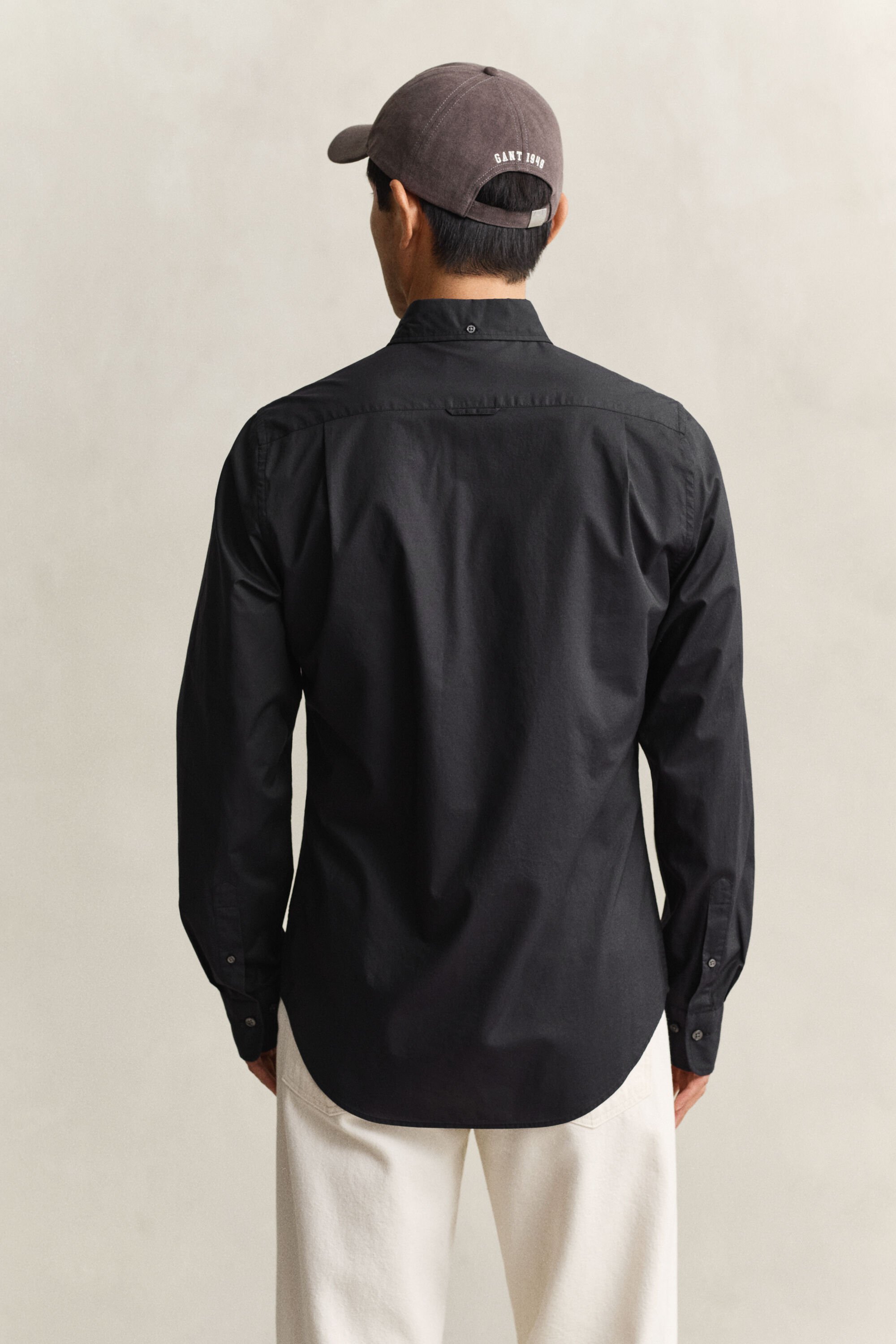 Chemise coupe slim en popeline classique