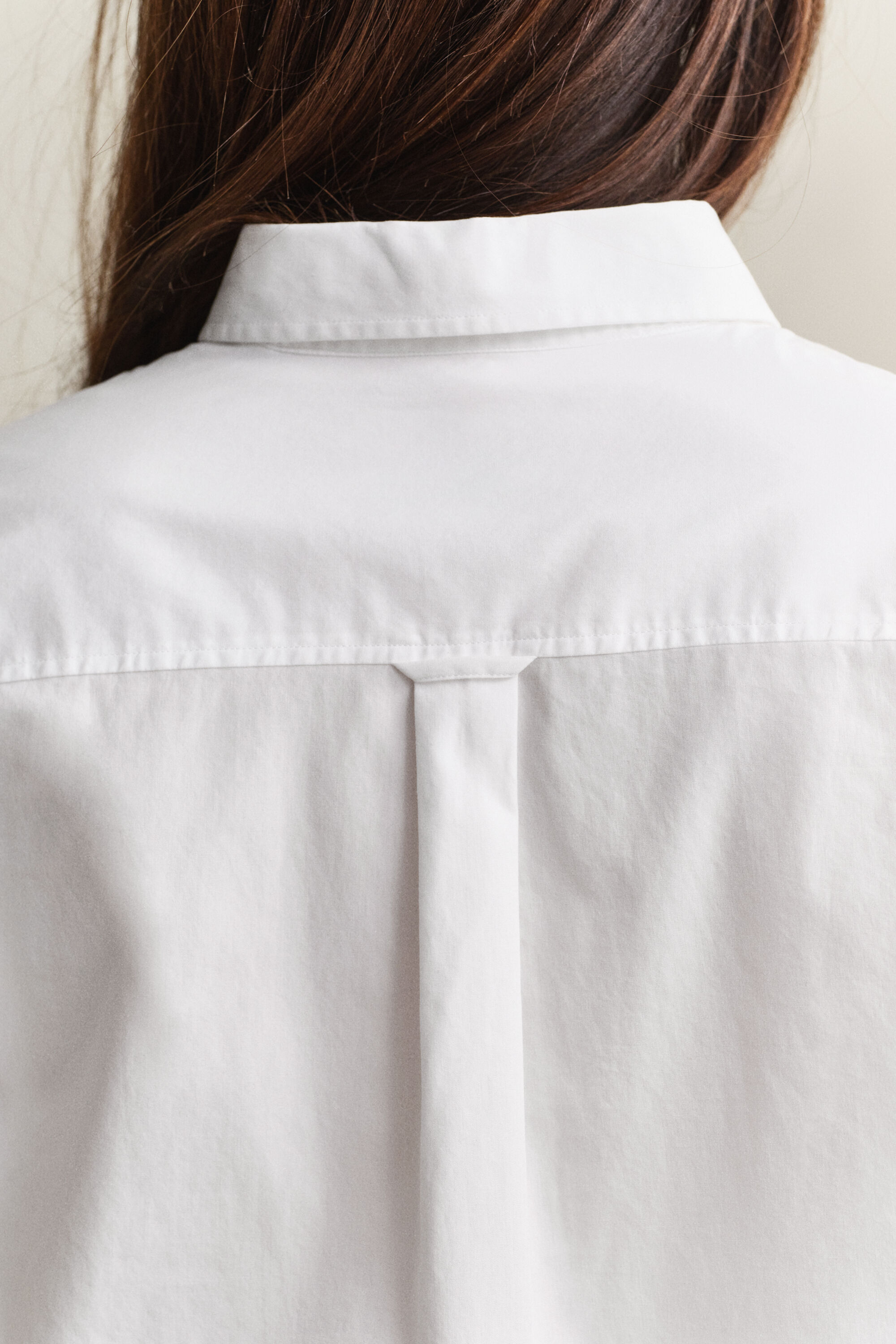 Chemise coupe décontractée en popeline classique