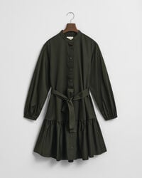 Robe en satin de coton à manches longues