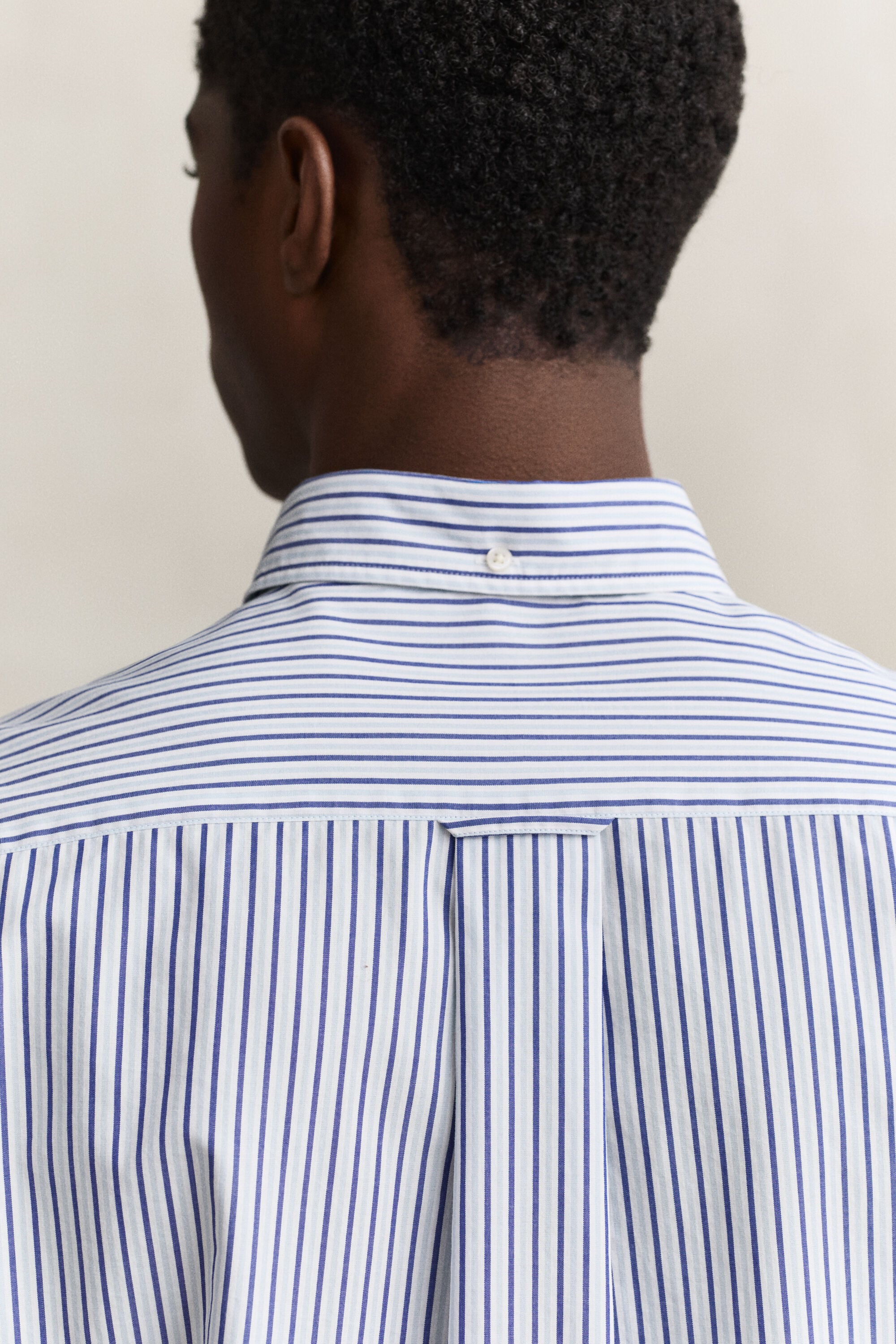 Chemise en popeline à rayures
