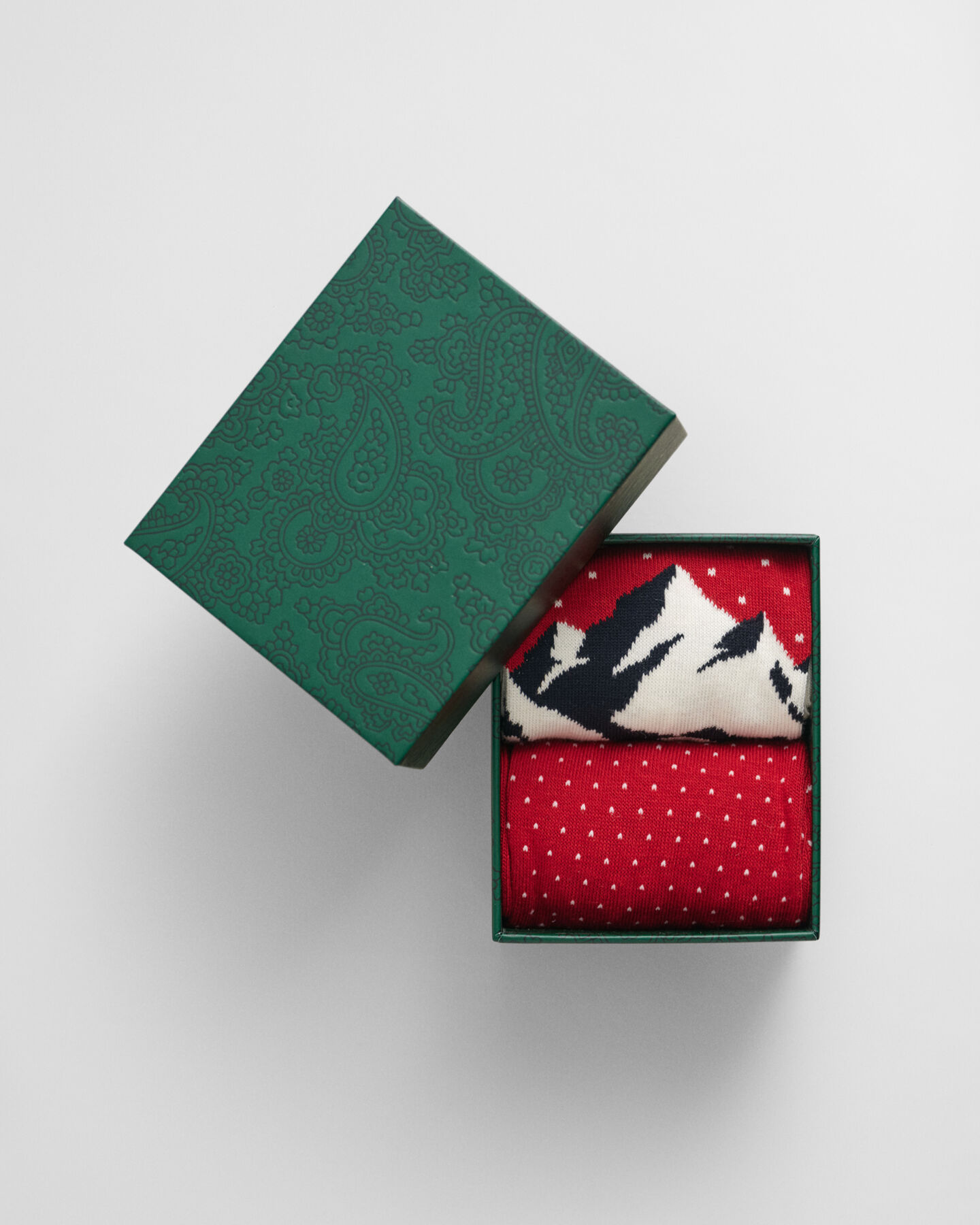 Coffret cadeau 2 paires de chaussettes motif ski