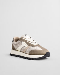 Baskets en daim et laine Caffay