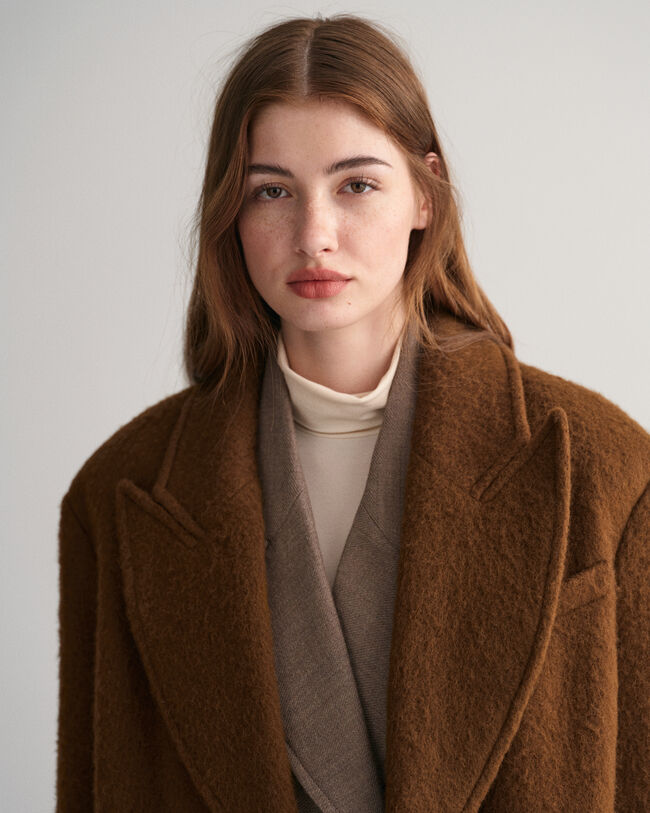 Manteau en laine mélangée