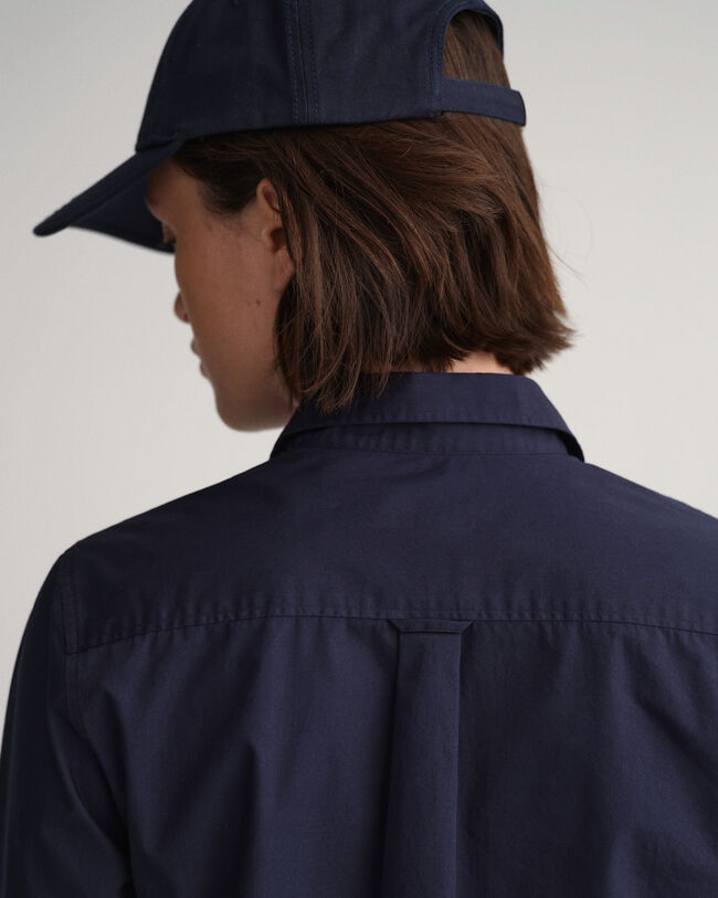 Chemise regular fit en popeline de coton