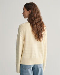 Cardigan en coton &agrave; rayures Tonal