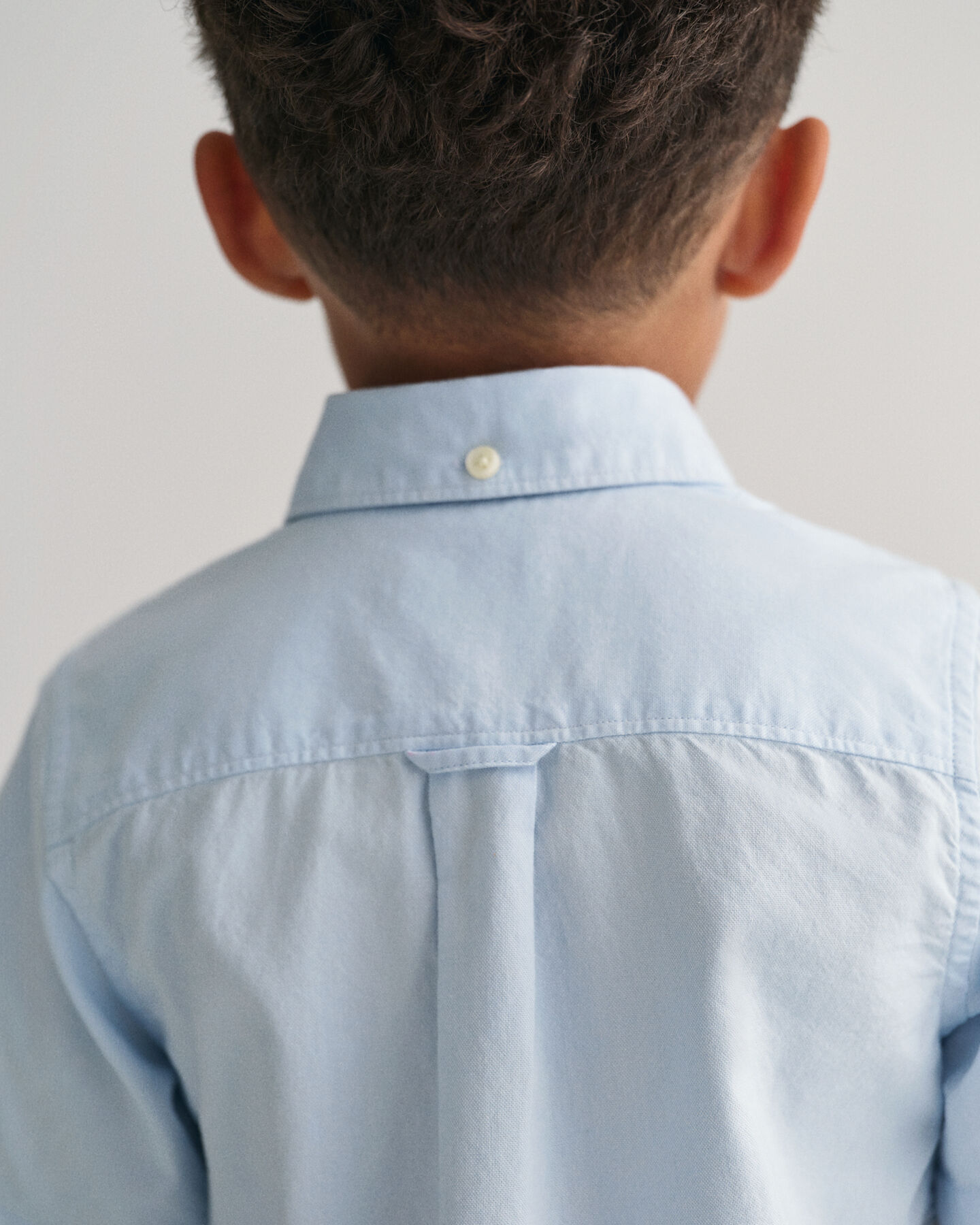 Chemise en coton Oxford &agrave; manches courtes Kids