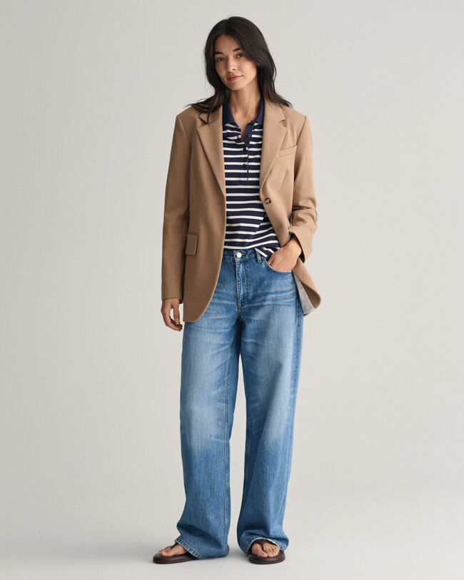 Polo en coton piqué à rayures Shield