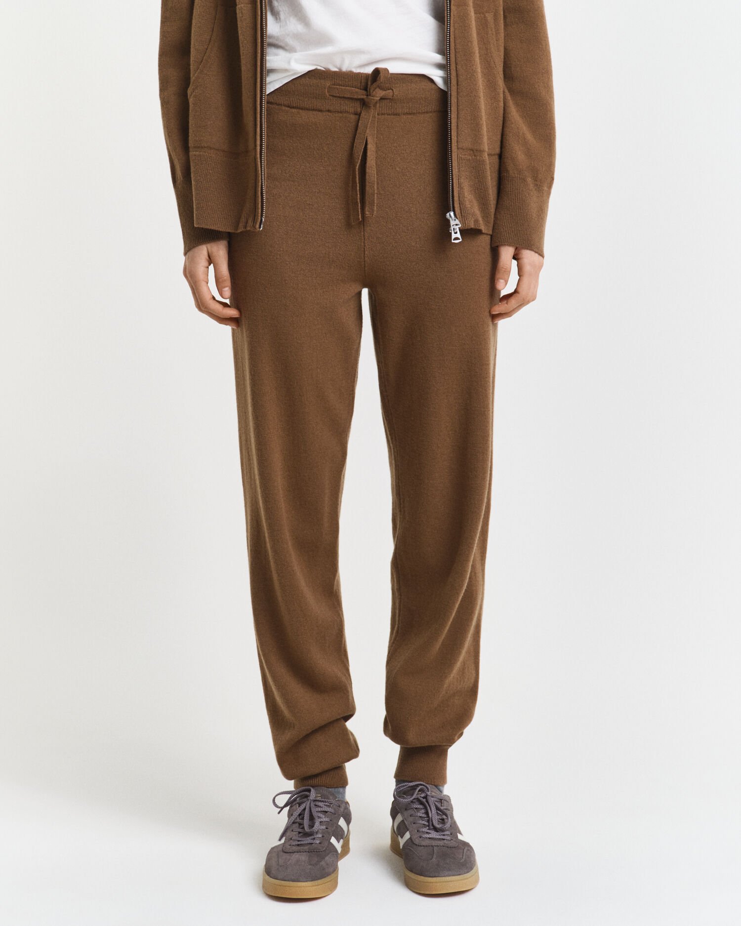 Pantalon en maille de laine d'agneau ultrafine