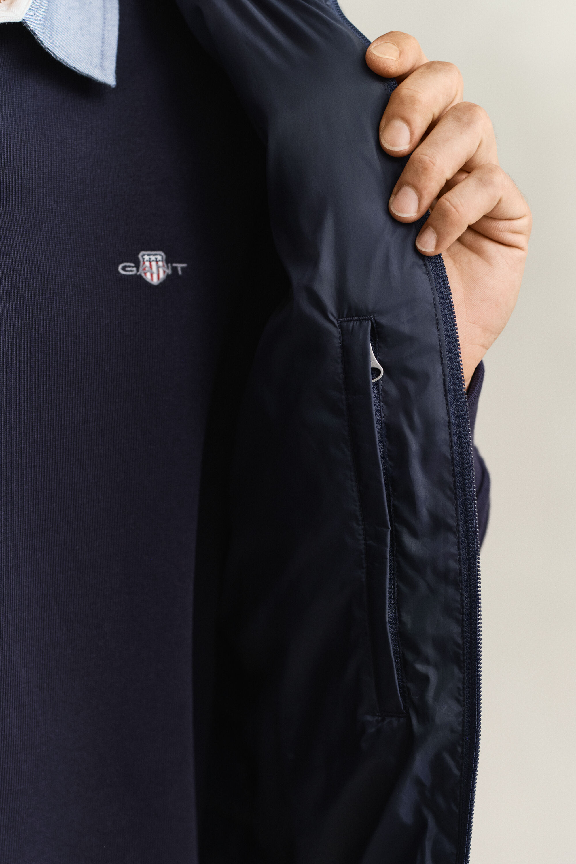 Doudoune sans manches légère en duvet