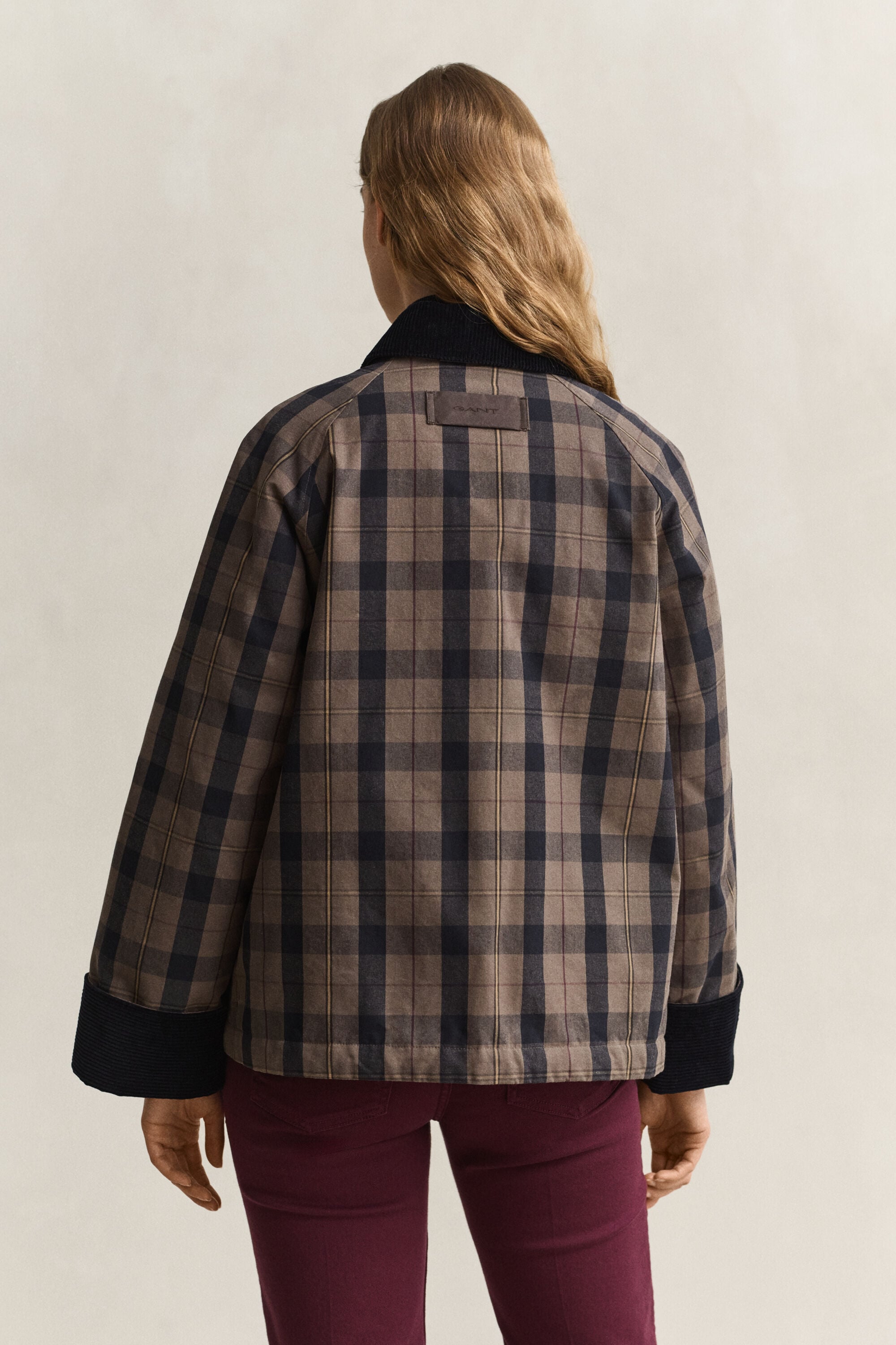 Veste cirée à carreaux