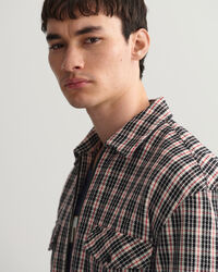 Chemise relaxed fit zippée en sergé épais