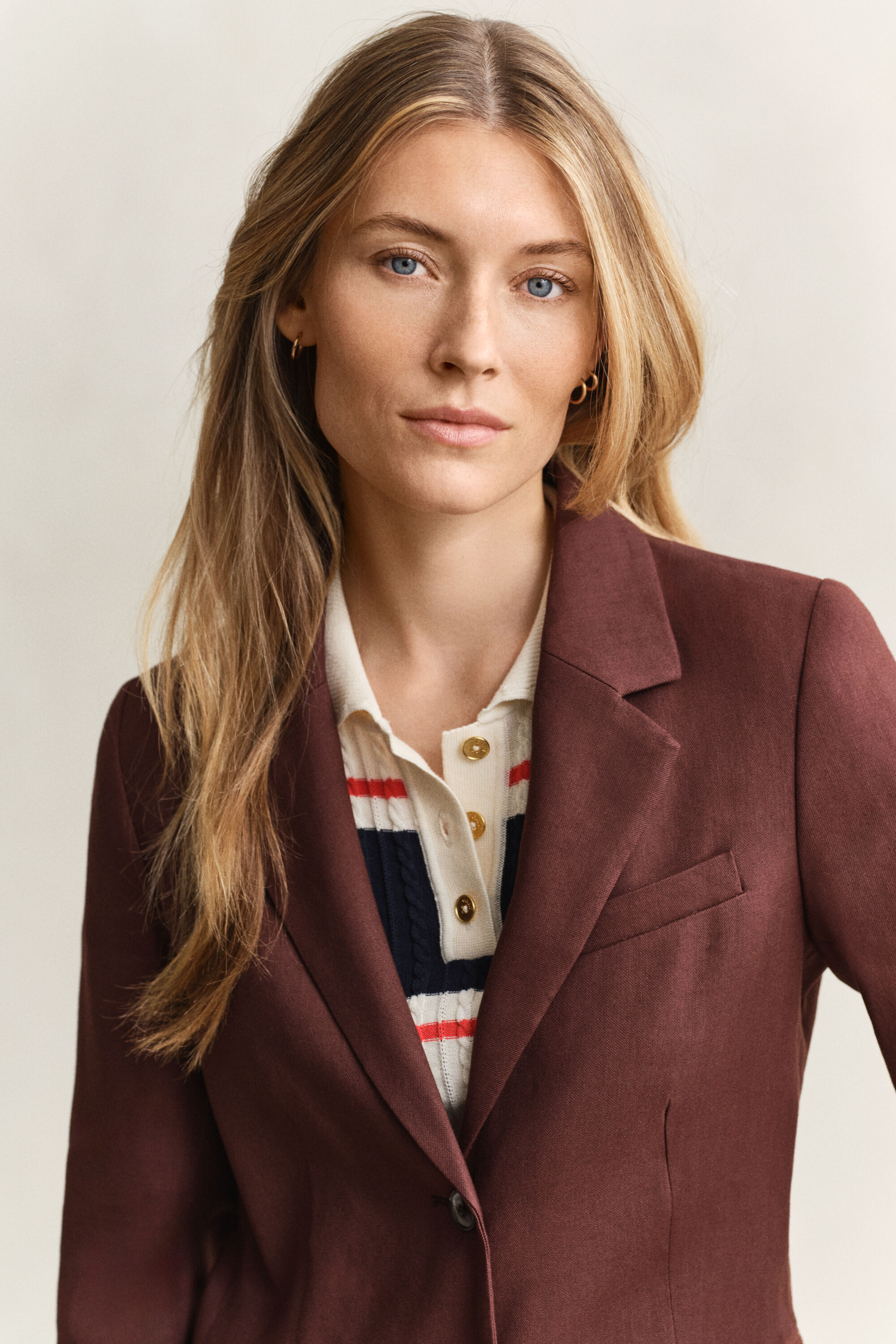 Veste blazer en lin stretch