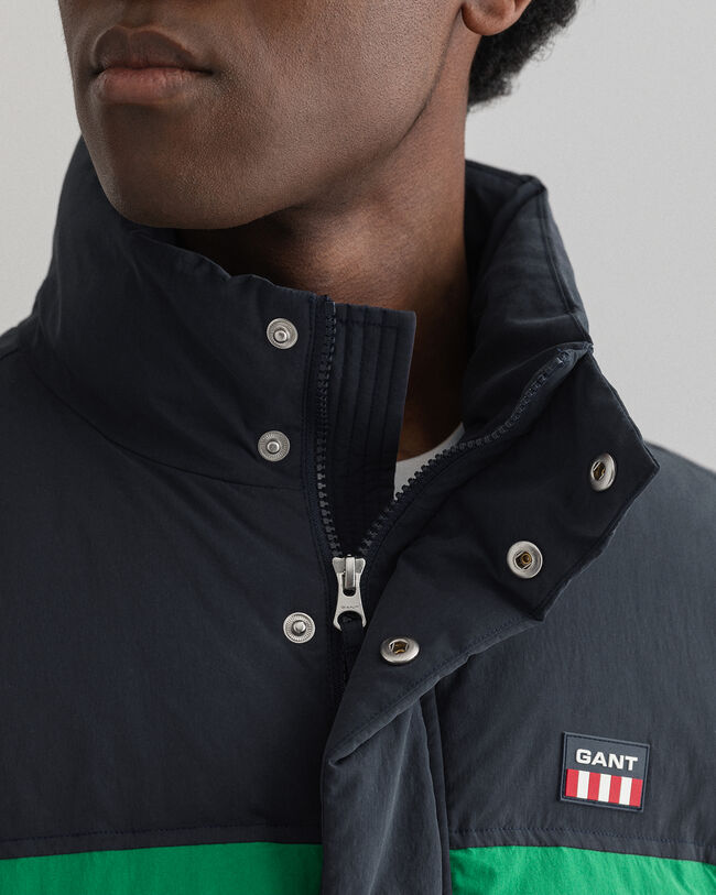 Doudoune sans manches rembourr&eacute;e en colour-block