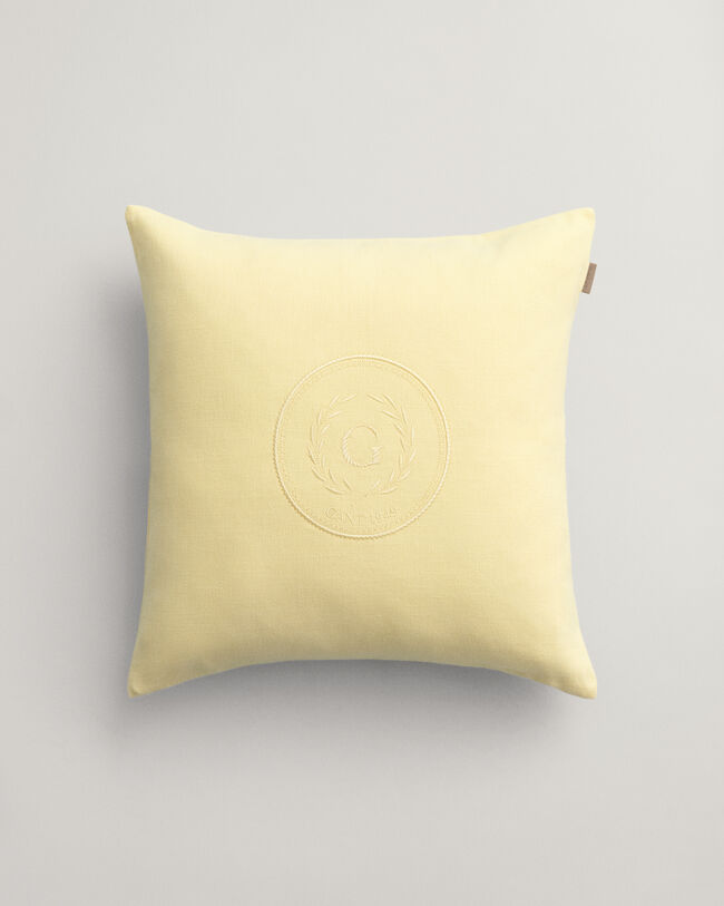 Housse de coussin Crest ton sur ton