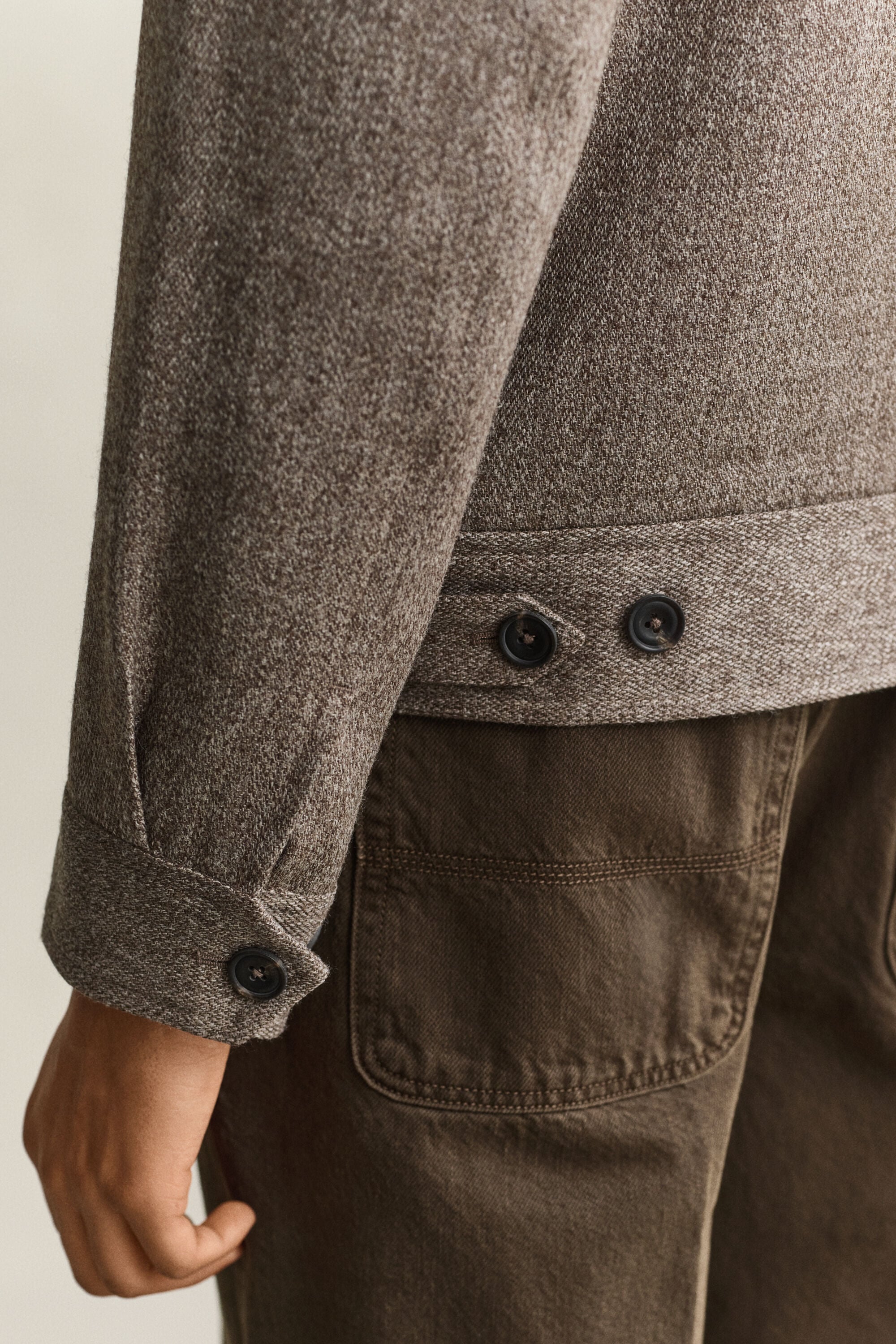 Veste en laine chinée
