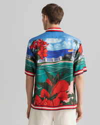 Chemise relaxed fit en soie à manches courtes Scenery