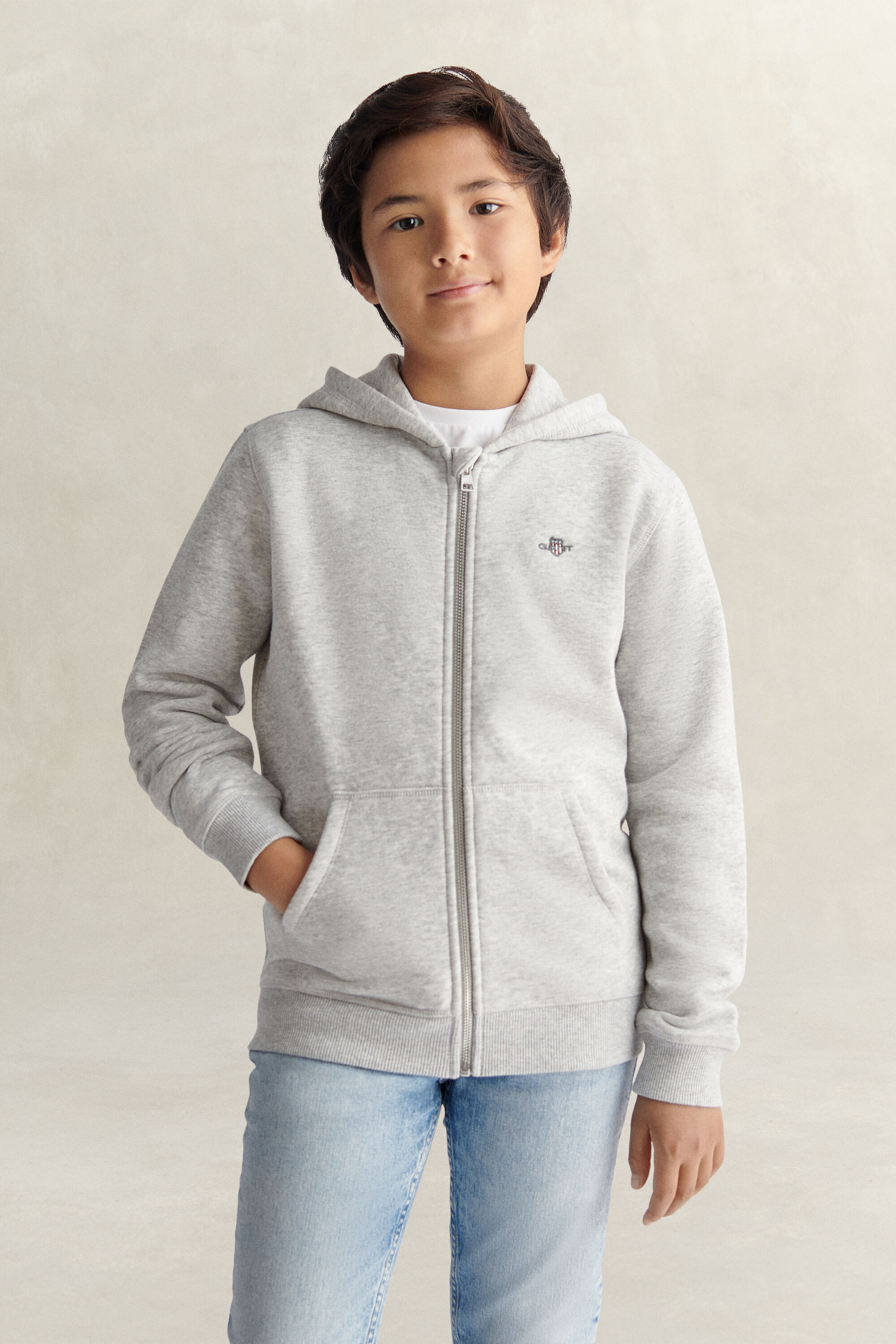 Sweat à capuche zippé Shield Ado