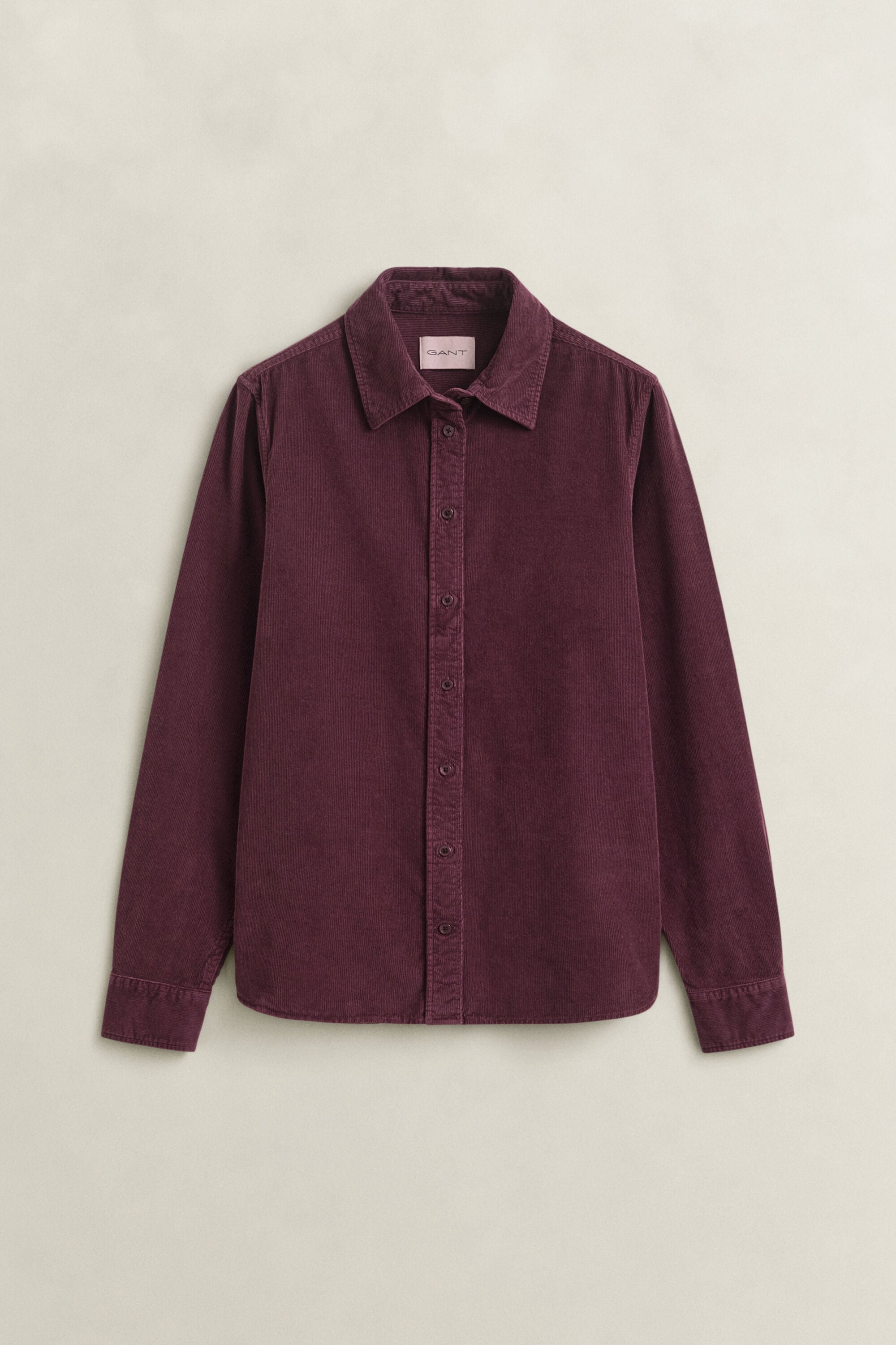 Chemise regular en velours côtelé