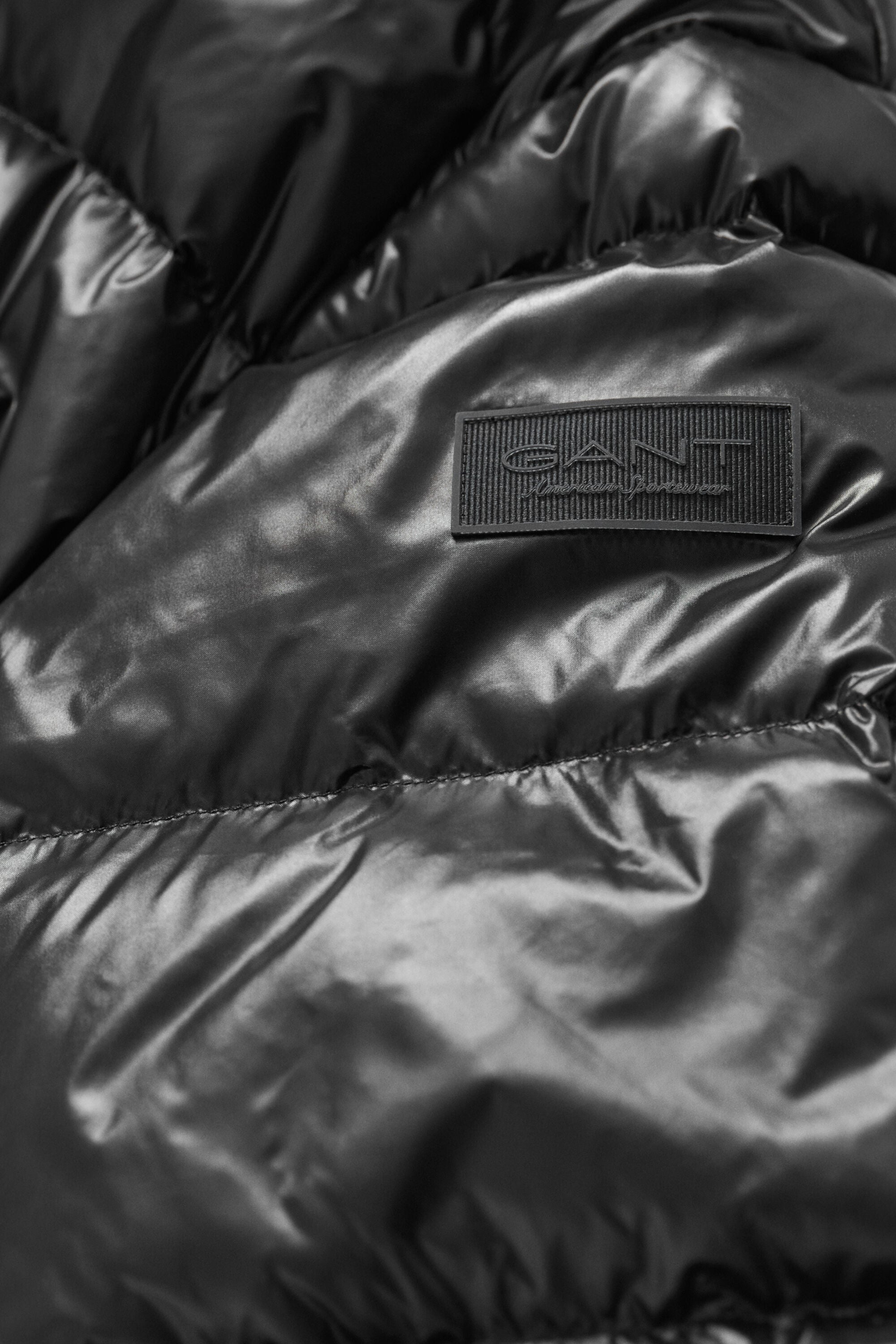 Doudoune en duvet brillante