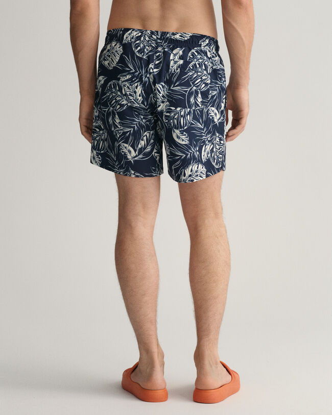 Short de bain classic fit &agrave; imprim&eacute; Tropical Leaves