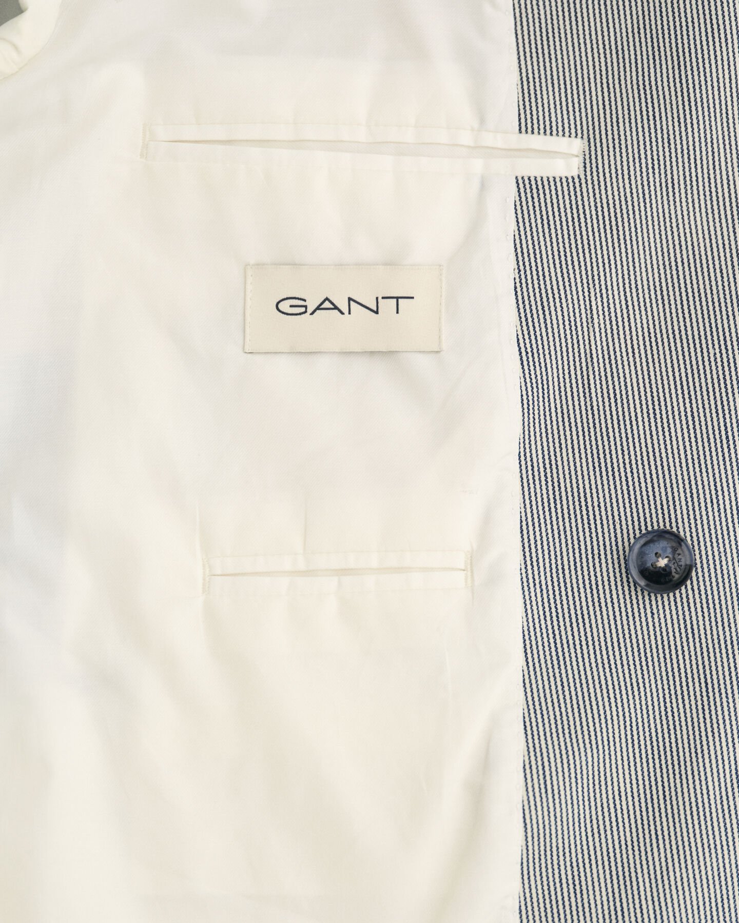 Veste blazer ultra-ample rayée à boutonnage croisé