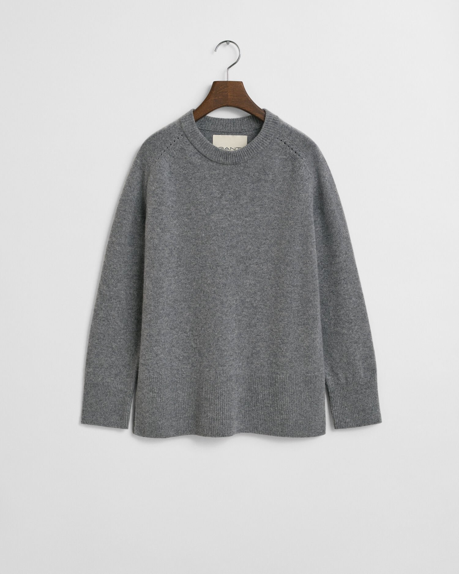 Pull col rond en laine et cachemire doux