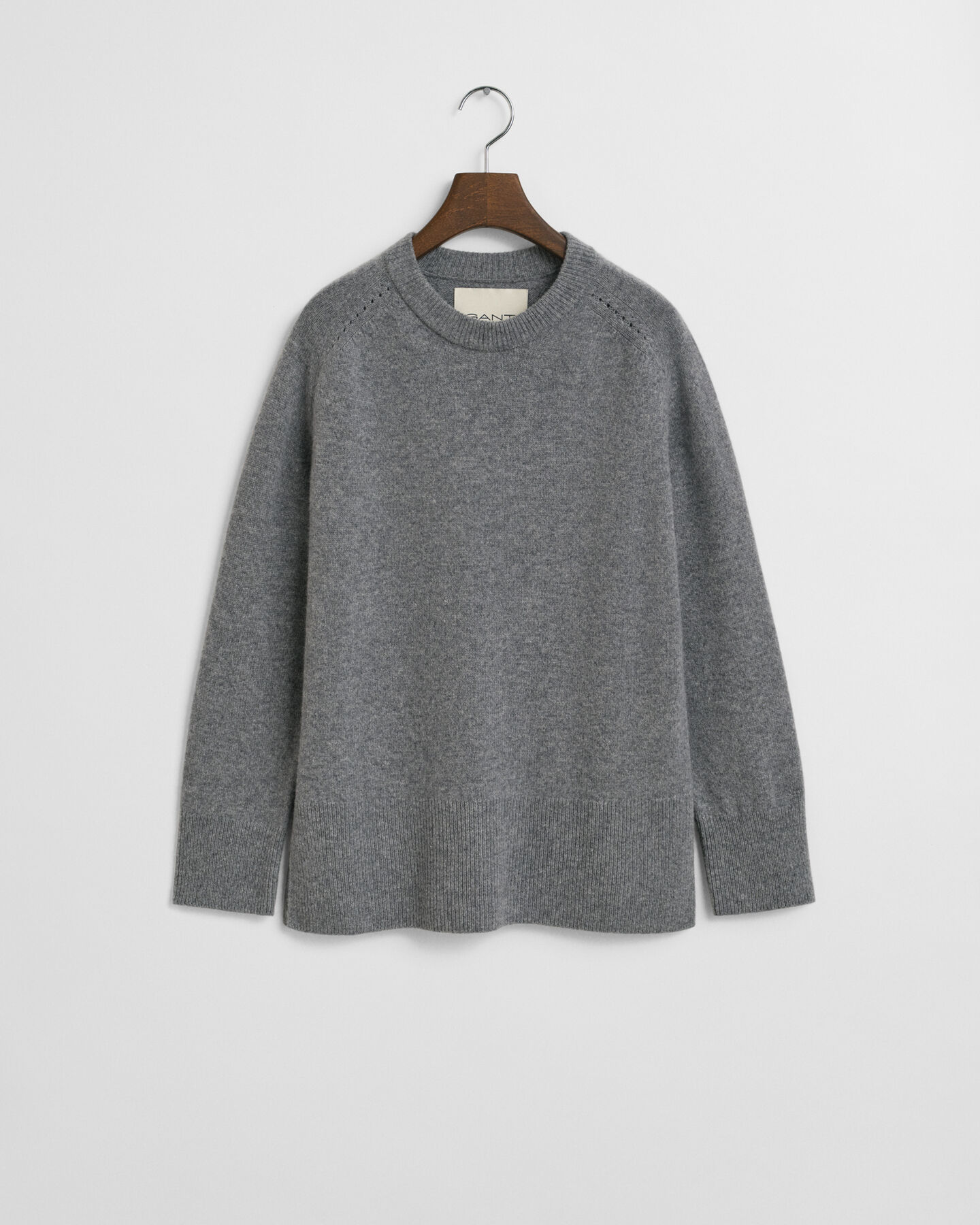 Pull col rond en laine et cachemire doux