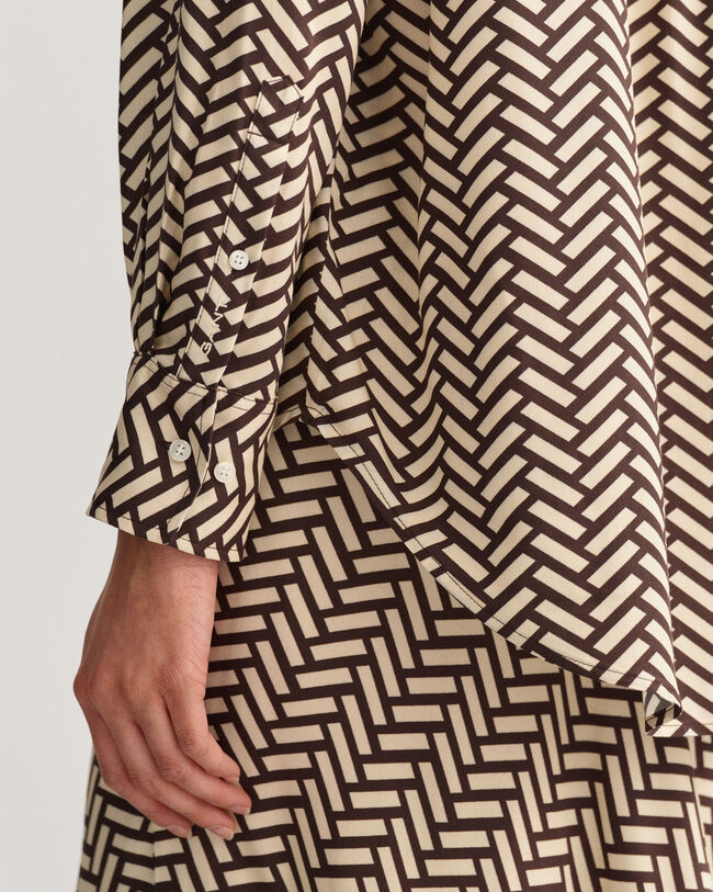 Chemise relaxed fit Geometric