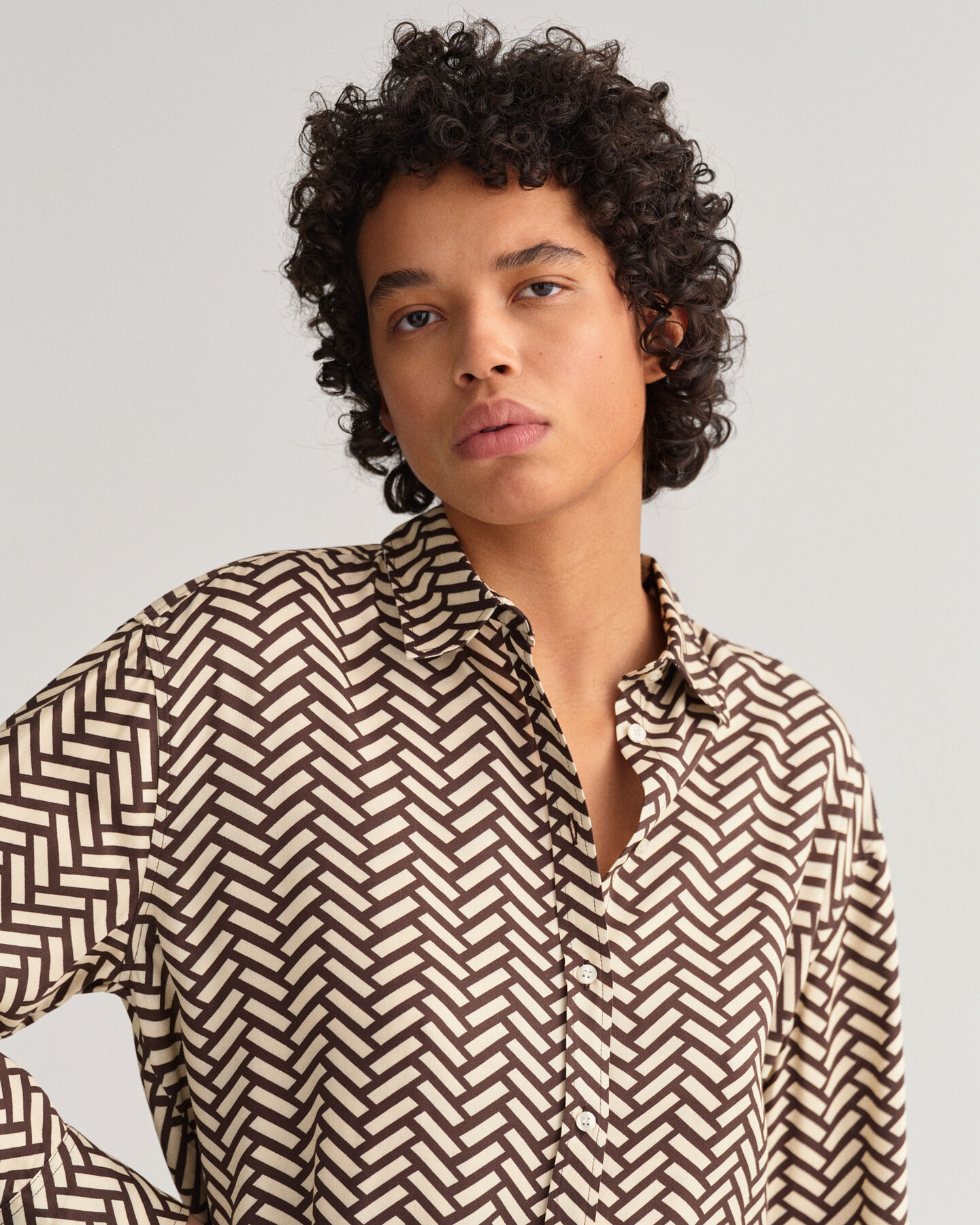 Chemise relaxed fit Geometric