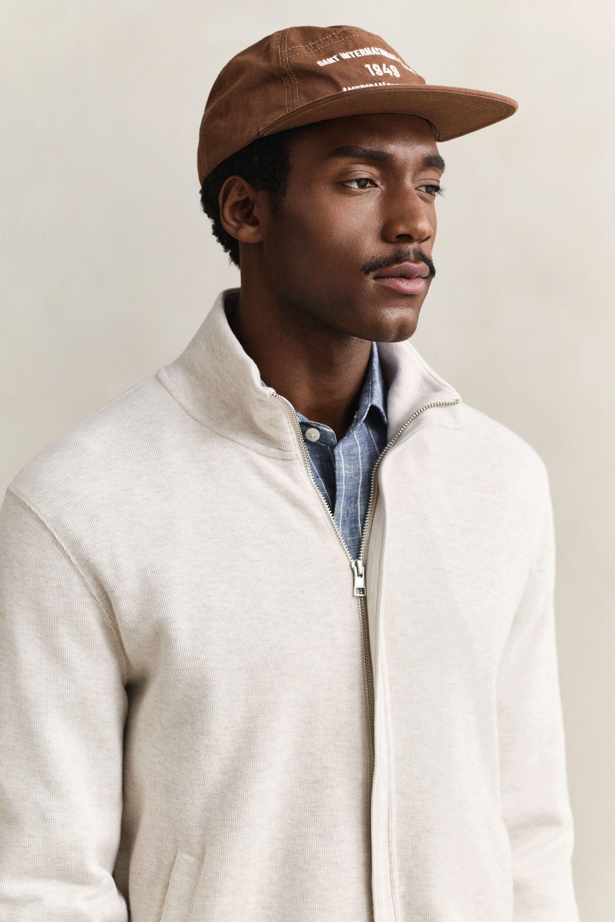 Sweat-shirt zippé Sacker Rib